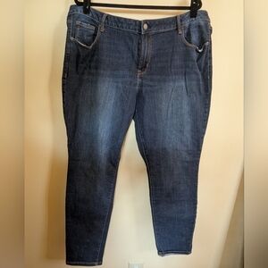 Old Navy Rockstar Midrise Dark Wash Jeans Size 20
